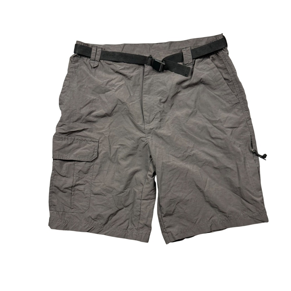 Cascade Sport Nylon Cargo Hiking Short Men 38 (34) Brown Belted Outdoor Gorpcore